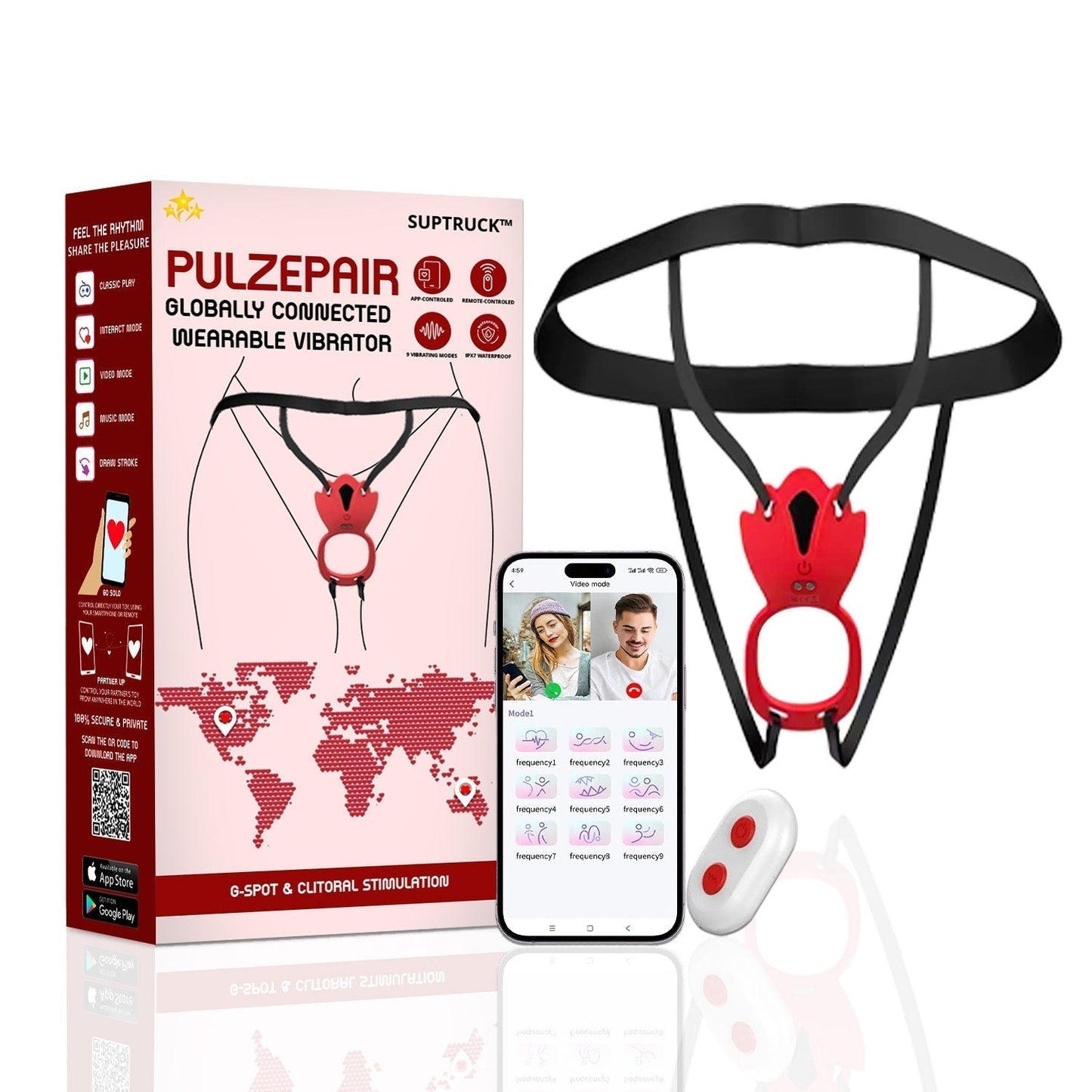 š„ 2025 Limited 70% ļøOFF š¦ PulzePair Suptruck⢠Wearable Vibrator X9 š± Pulse Panty Global Control & 9 Modes CertifiCure Store