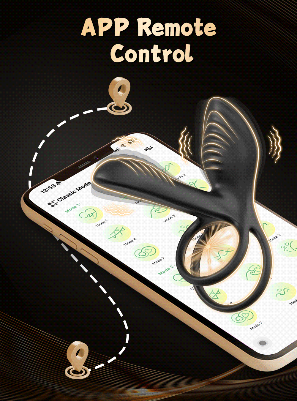 š„2025 Black Rose Ring-FLORAX 15° Curve Boost & Bloom Cock Ring-4 in 1 Couple Toy Penis Ring