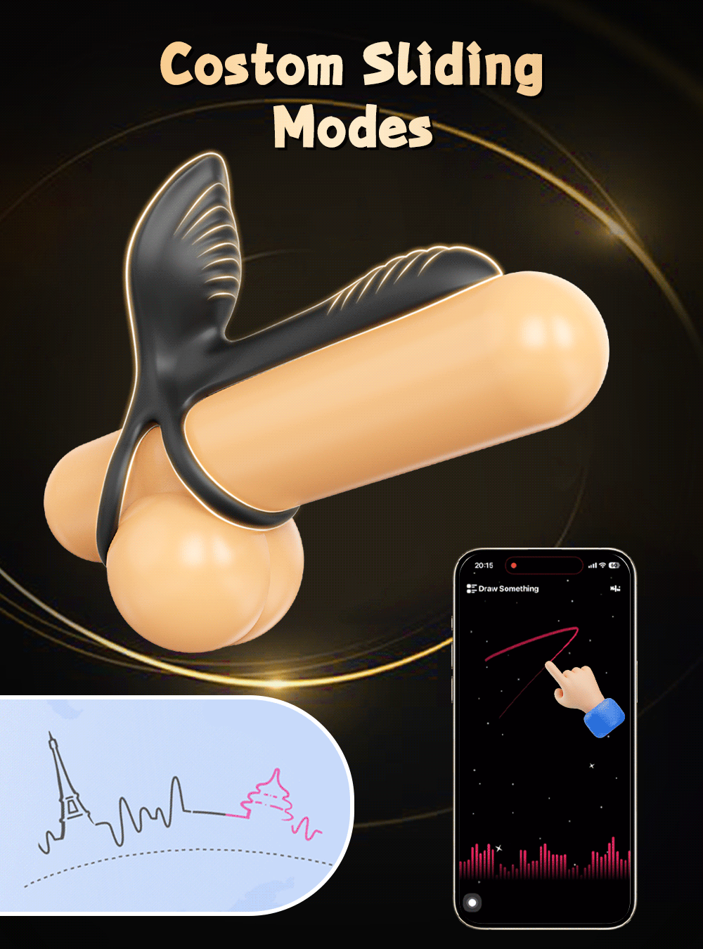 š„2025 Black Rose Ring-FLORAX 15° Curve Boost & Bloom Cock Ring-4 in 1 Couple Toy Penis Ring