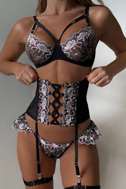 Three-piece lace set - ANASTACIA